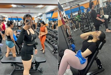 Chịch nhau nát bướm em gymer